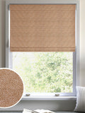Ginger Orange stipple roman blind, made to measure, UK version