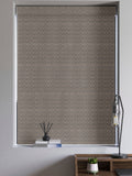 Bronze roman blinds with jacquard texture, made to measure - British product