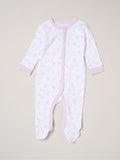 Rock-A-Bye Baby baby gift set with purple floral all-in-one - British product