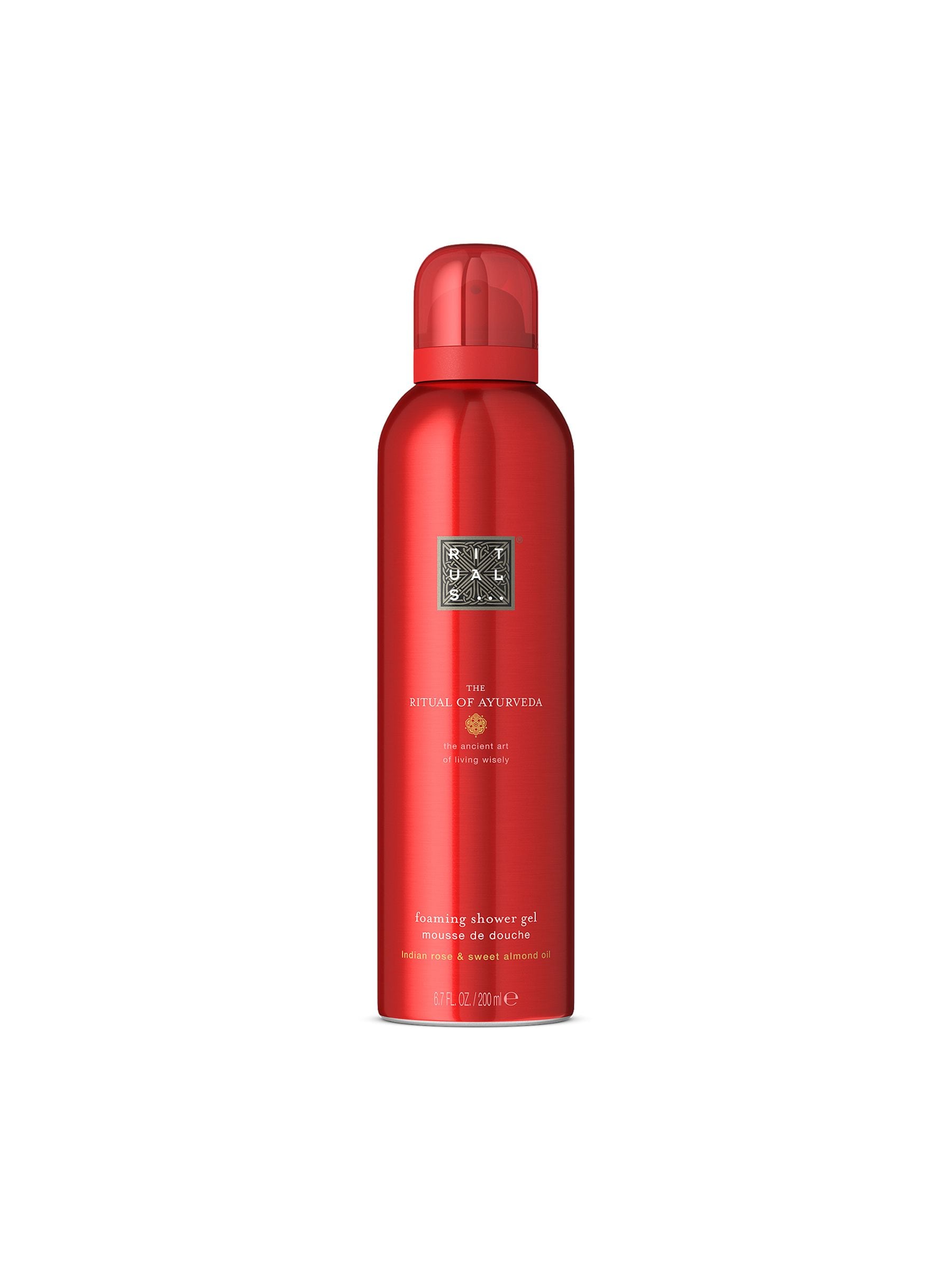Rituals The Ritual of Ayurveda Almond Oil & Indian Rose Foaming Shower Gel 200ml