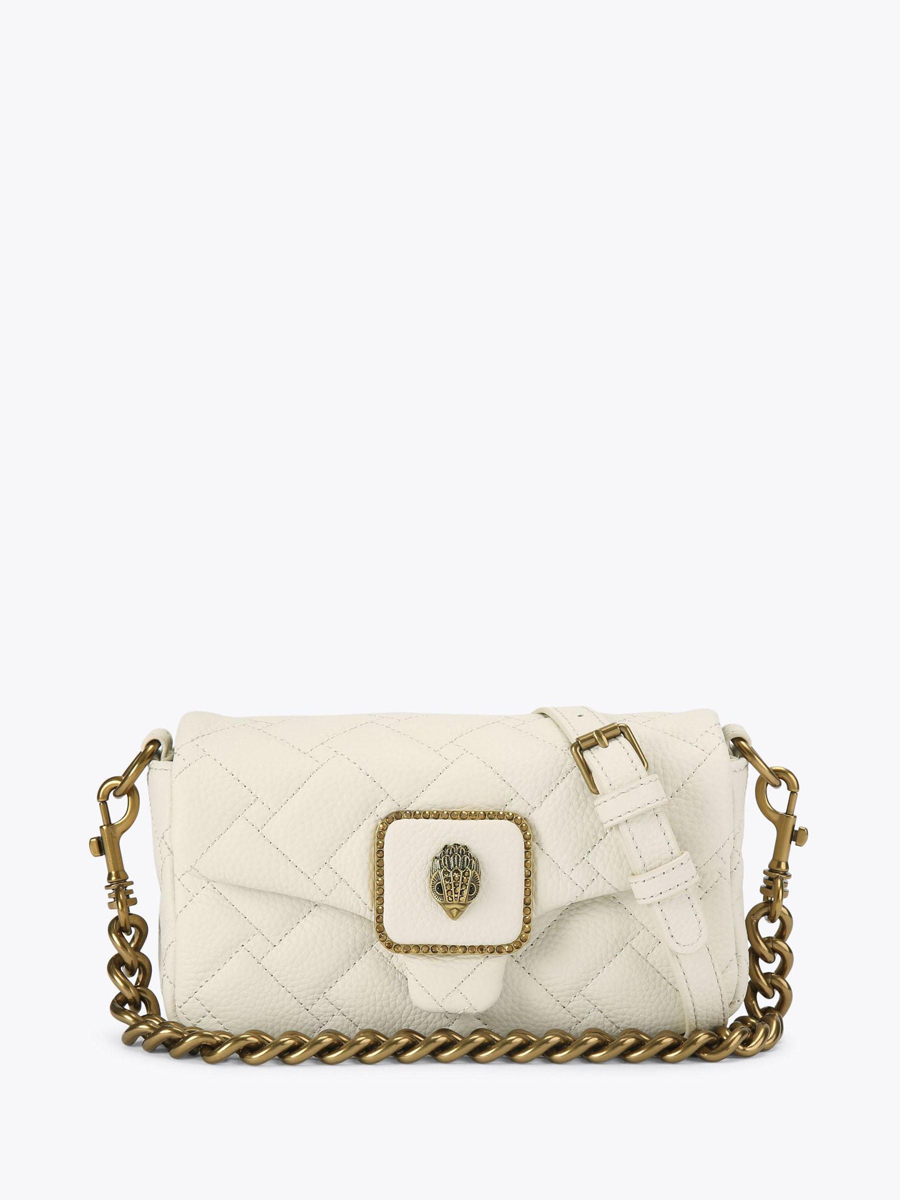 Kurt Geiger London Mini Pimlico bag bone pebble leather, UK version