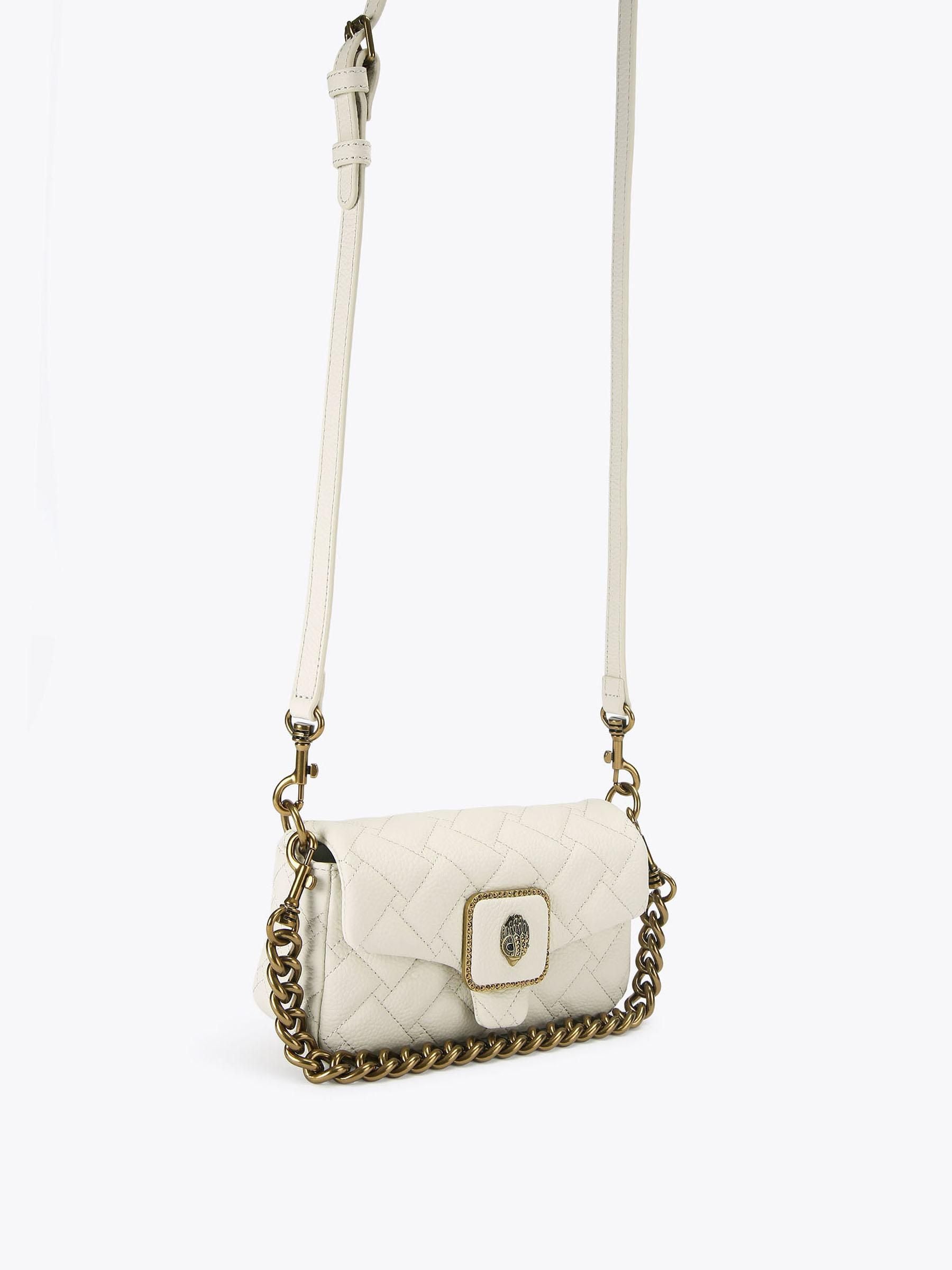 Kurt Geiger London Mini Pimlico bag bone pebble leather, UK version