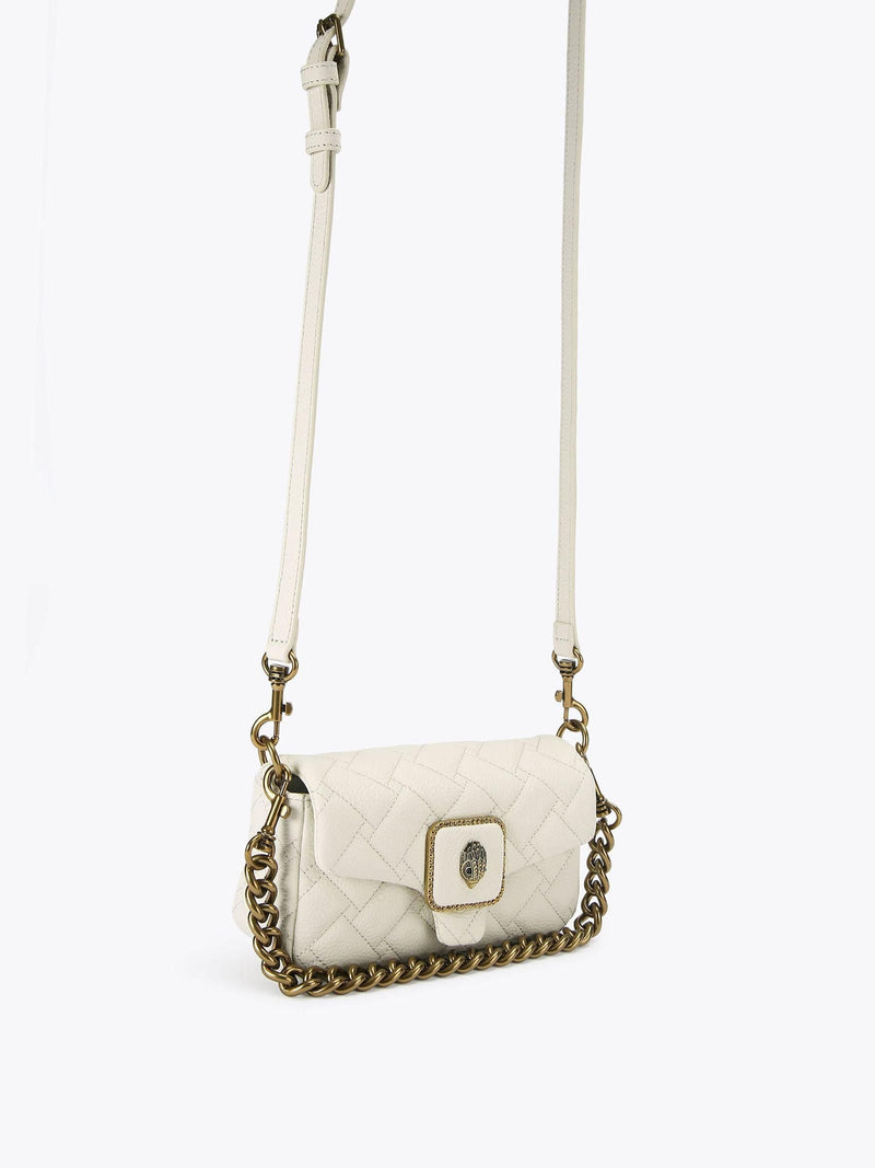 Kurt Geiger London Mini Pimlico bag bone pebble leather, UK version