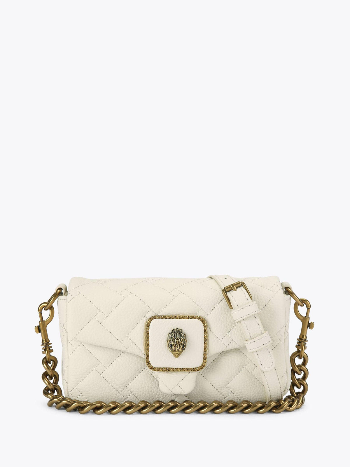 Kurt Geiger London Mini Pimlico bag bone pebble leather, UK version