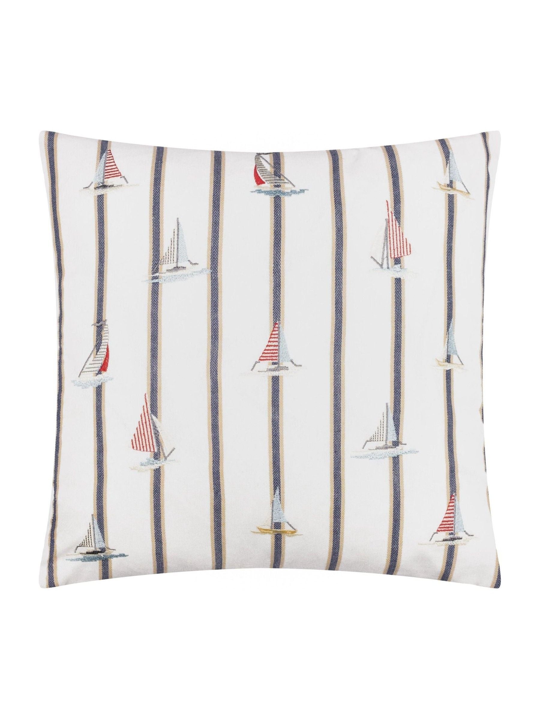 Wylder Ecru Abersoch Regatta Feather Filled Cushion