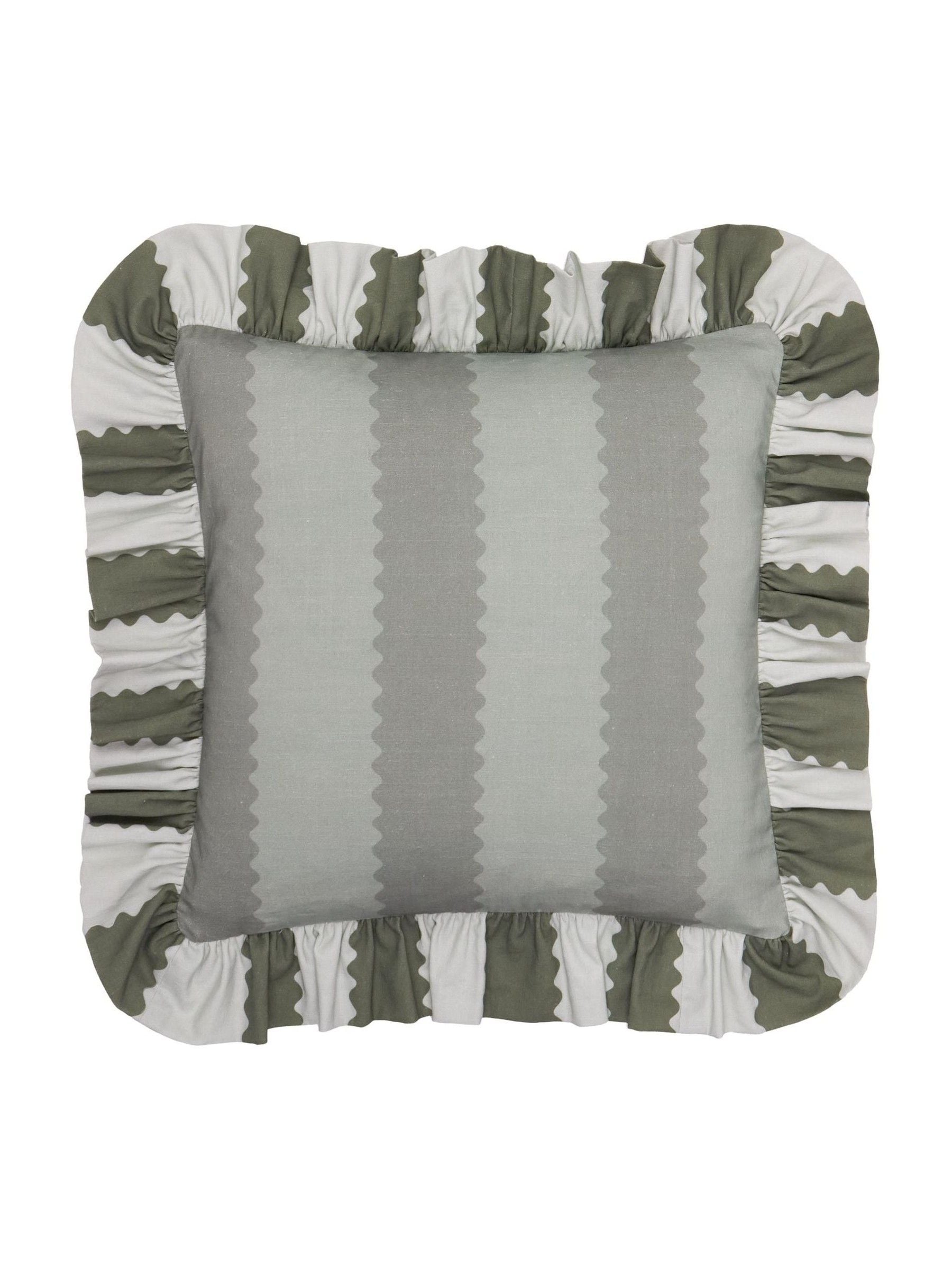 Wylder Birdie Stripe cushion 45x45cm (British brand)