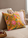 Wylder Gold Aviary cotton velvet cushion 50x50 cm (British brand)
