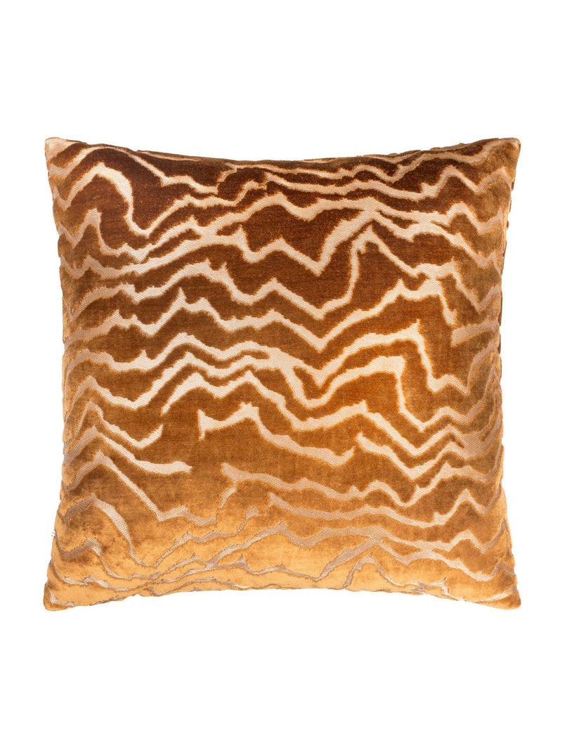 Paoletti Bronze cut velvet cushion 50x50 cm, UK version