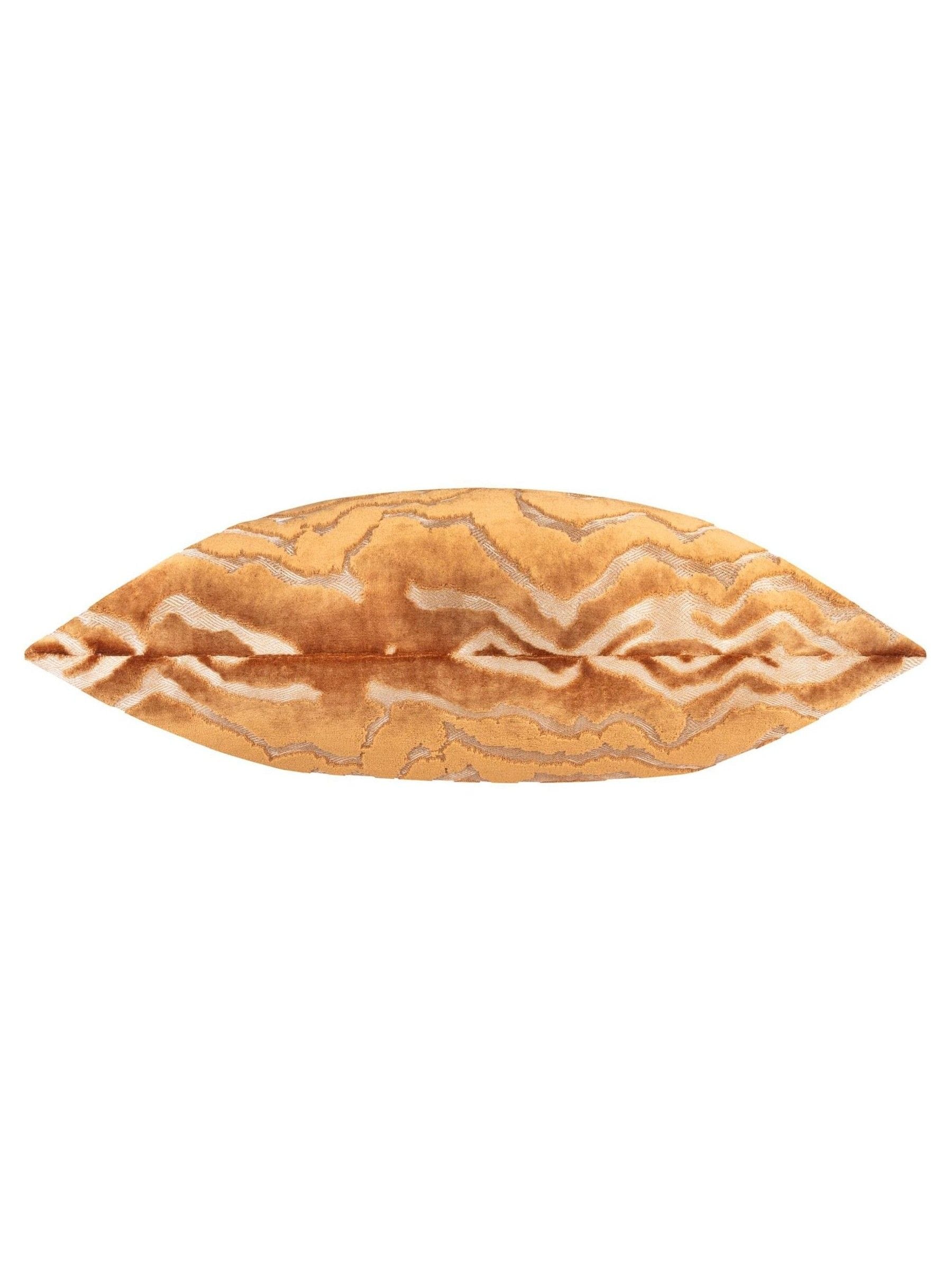 Paoletti Bronze cut velvet cushion 50x50 cm, UK version