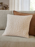 Yard Natural Pebble Textured Chenille Feather Filled Cushion