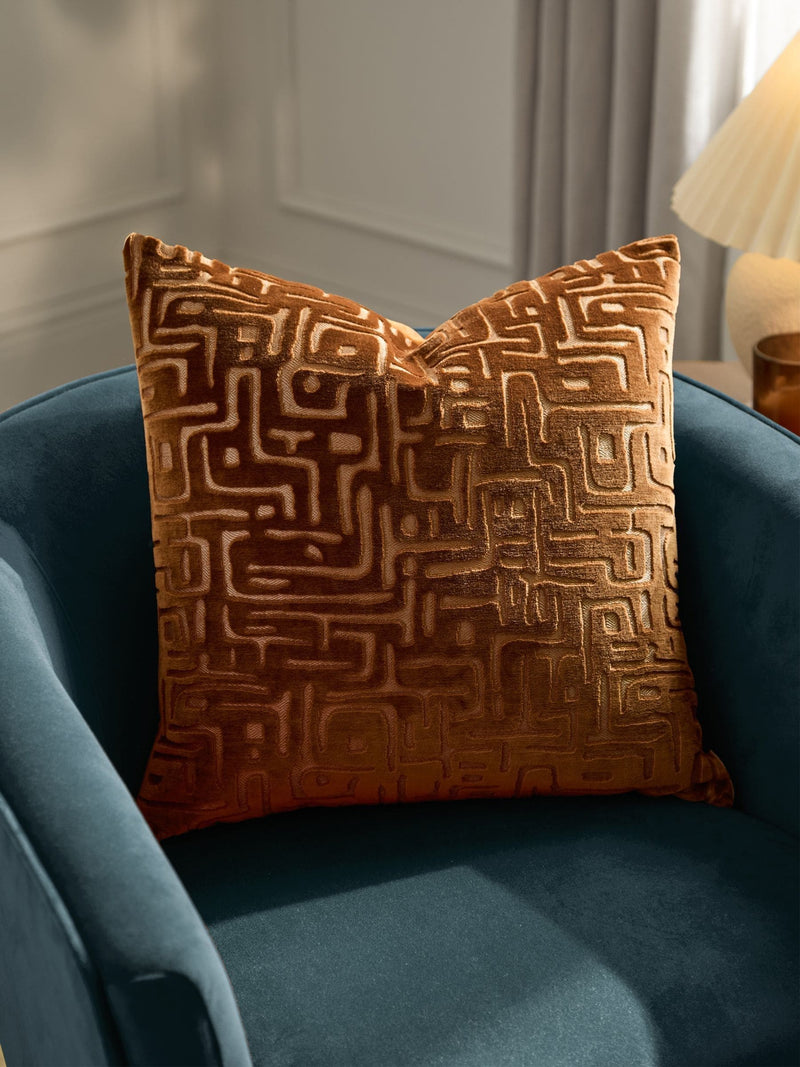 HÖEM Smoke Green velvet cushion 45x45, imported from the UK