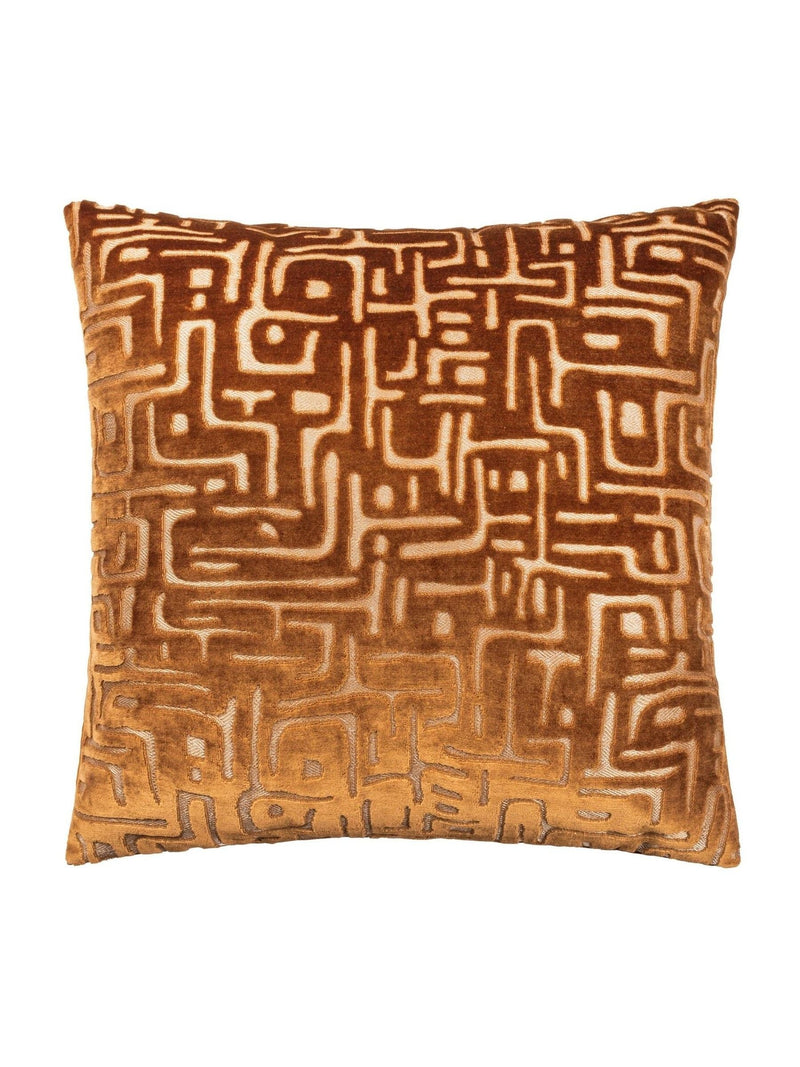 HÖEM Soren cut velvet cushion copper 45x45cm (British brand)