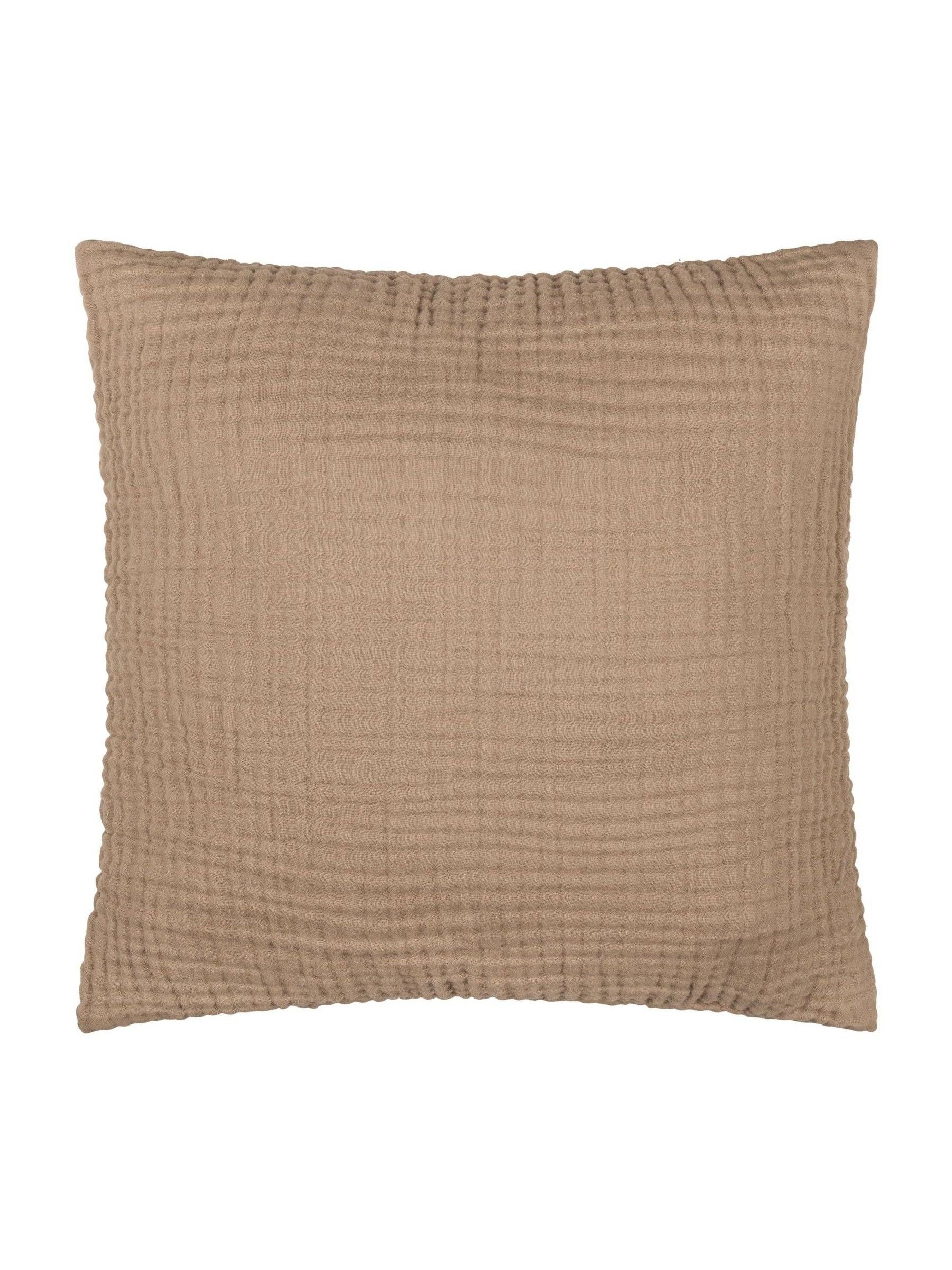 Yard Mole muslin crinkle cotton cushion 45cm (British brand)