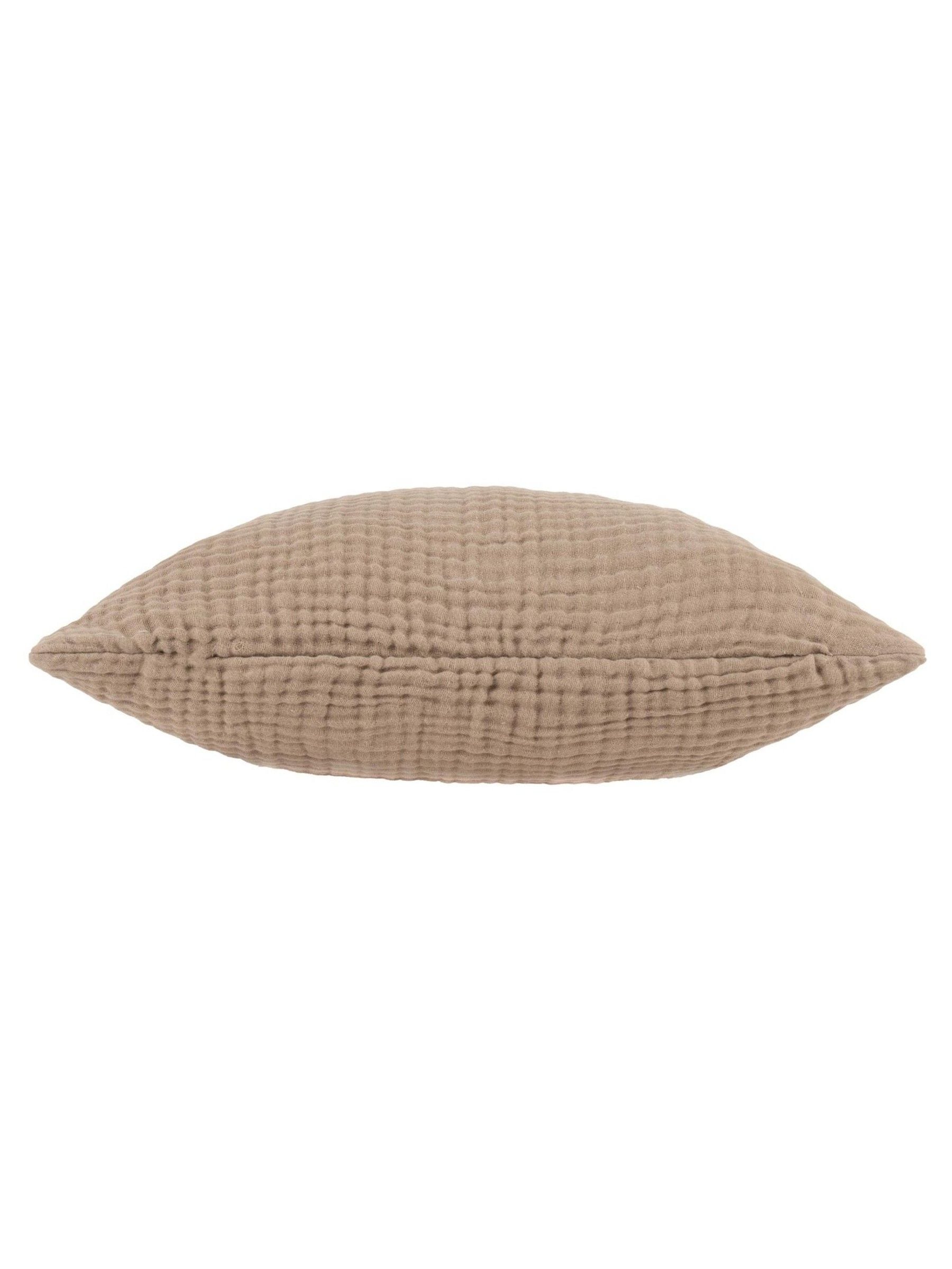 Yard Mole muslin crinkle cotton cushion 45cm (British brand)