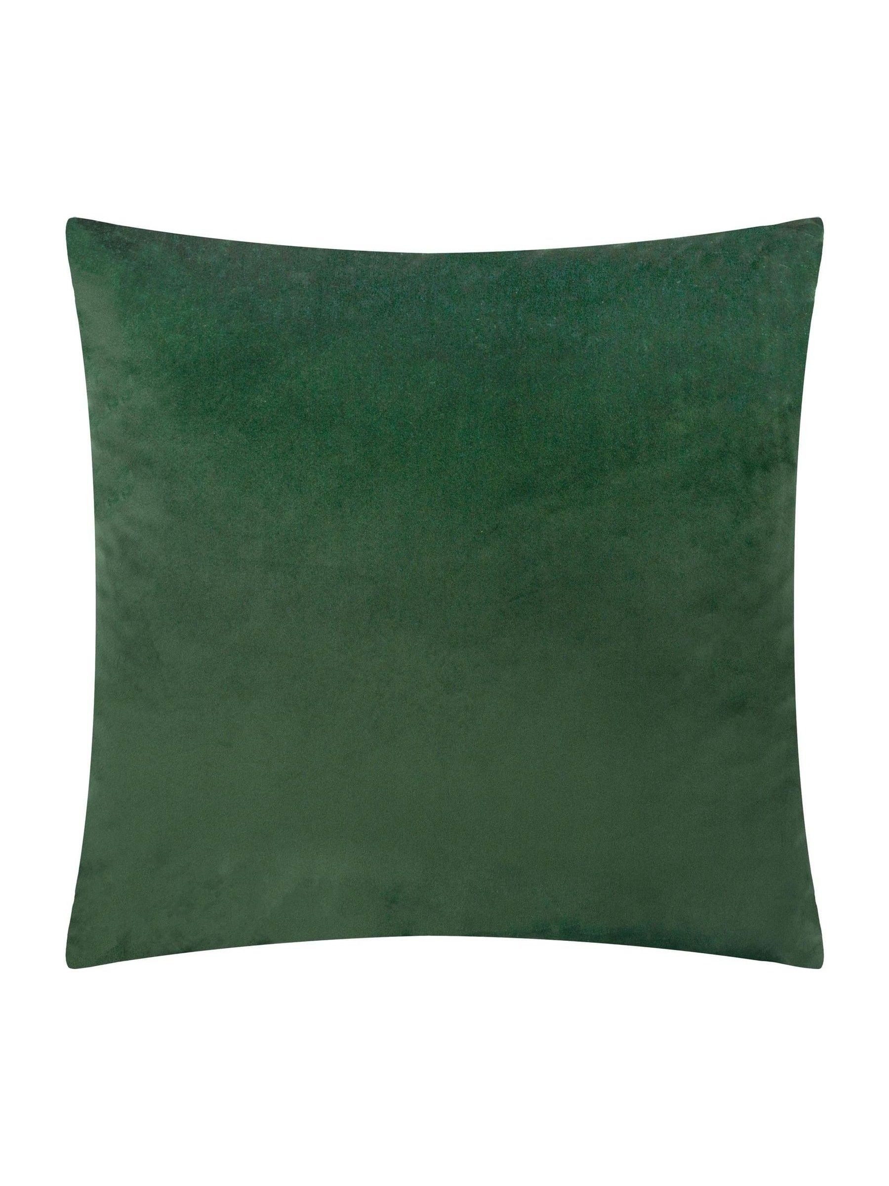 HÖEM Soren cut velvet cushion 45x45cm smoky green (British brand)