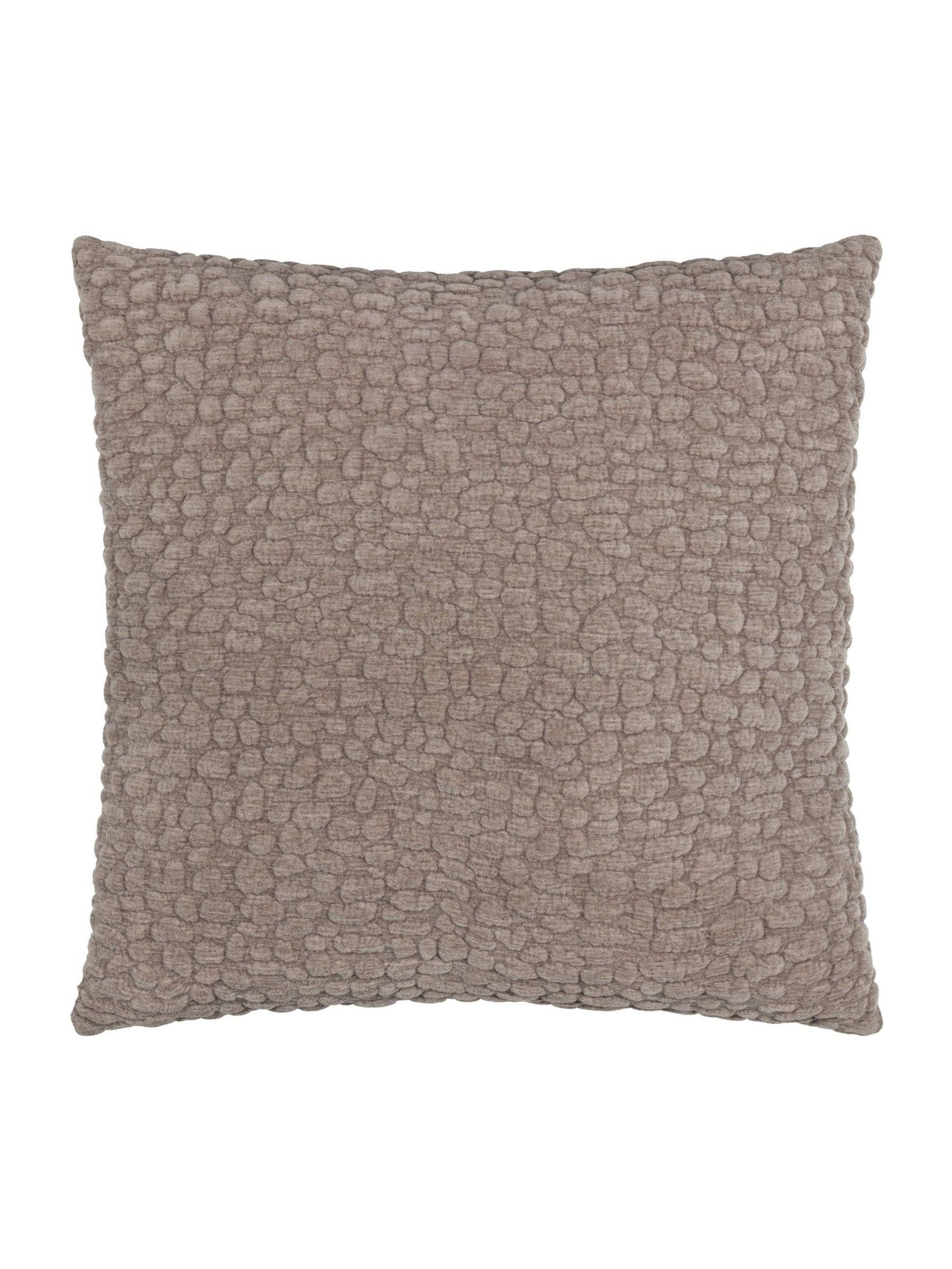 Yard Pebble textured chenille cushion 45x45cm, imported from the UK