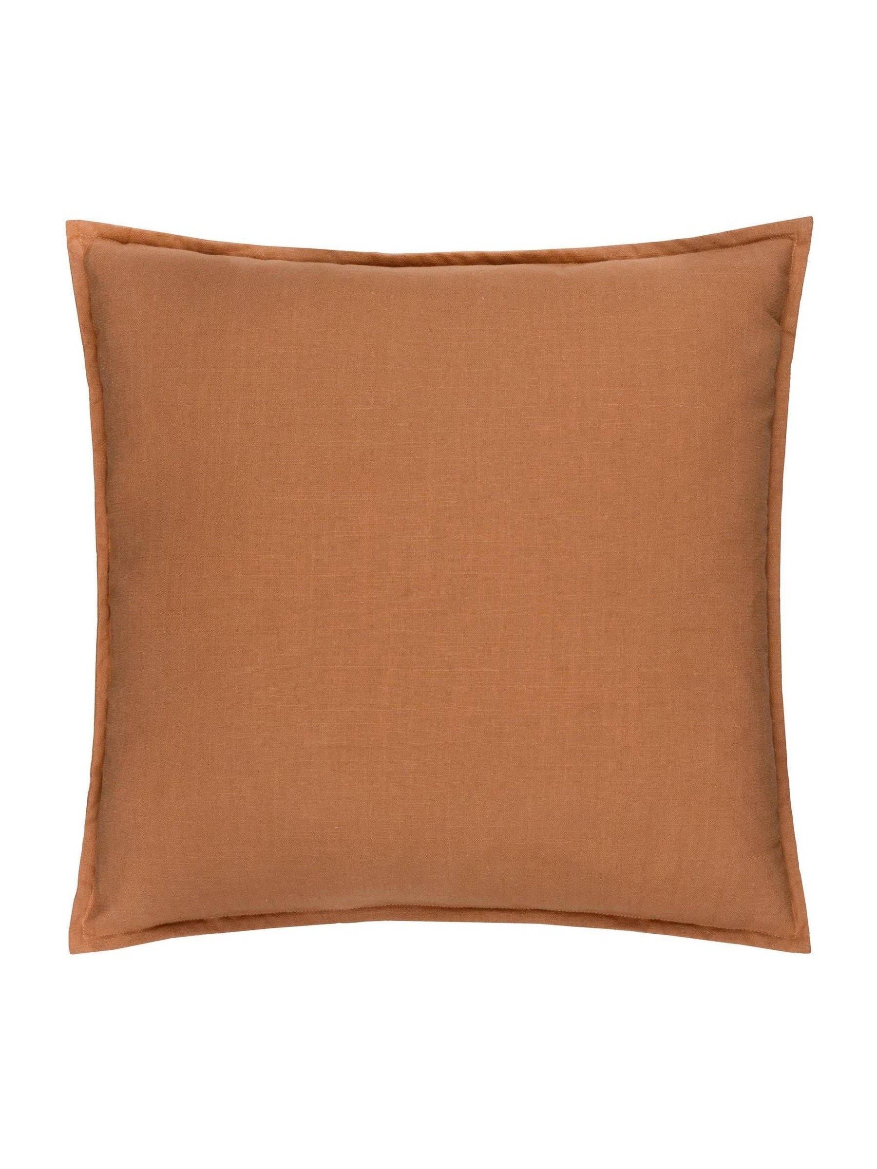 Yard toffee slub cotton cushion 50x50cm - British product