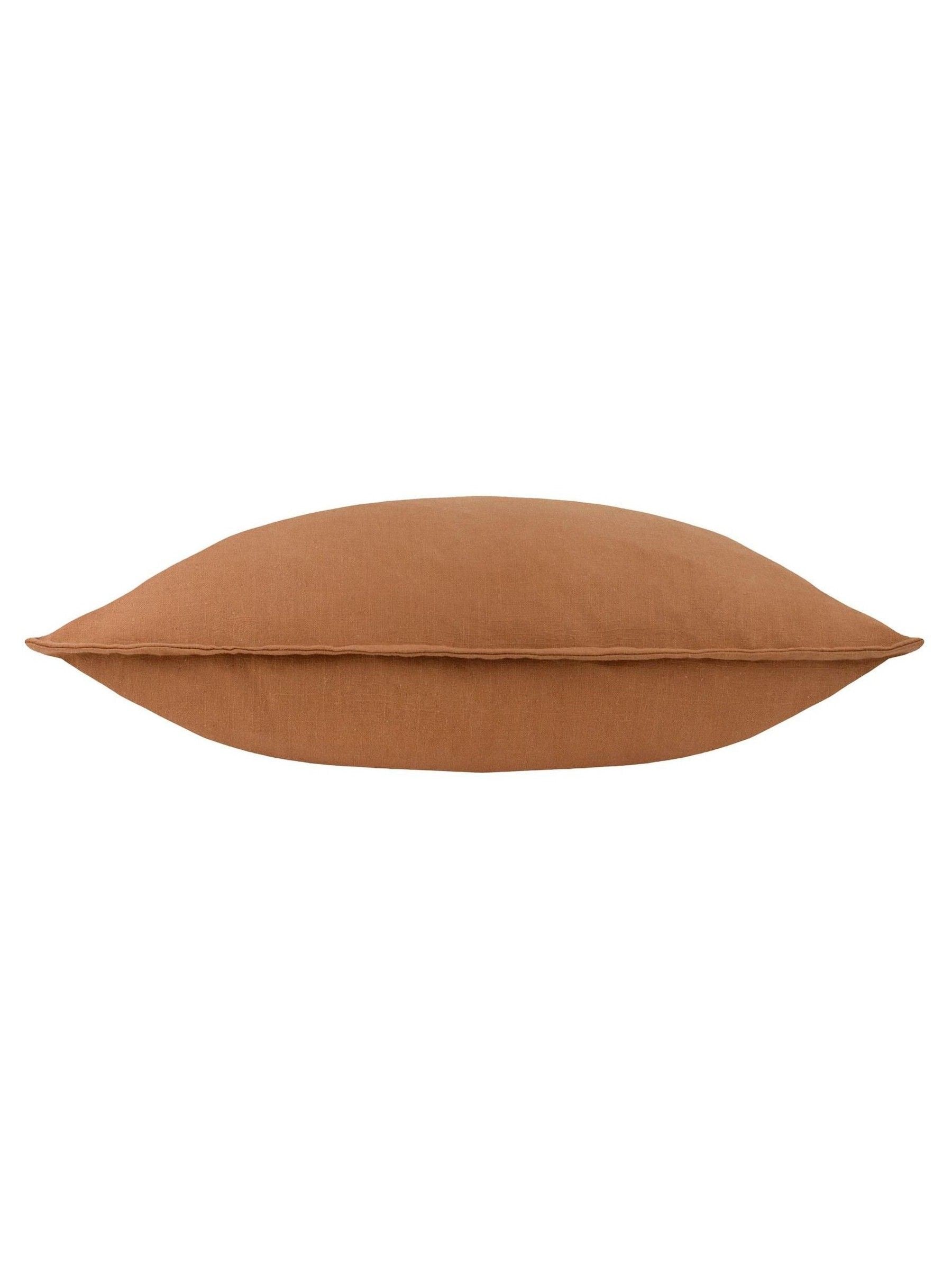 Yard toffee slub cotton cushion 50x50cm - British product