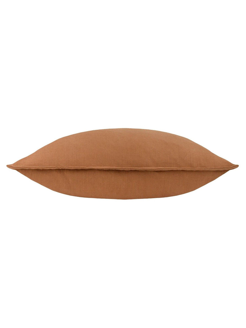 Yard toffee slub cotton cushion 50x50cm - British product