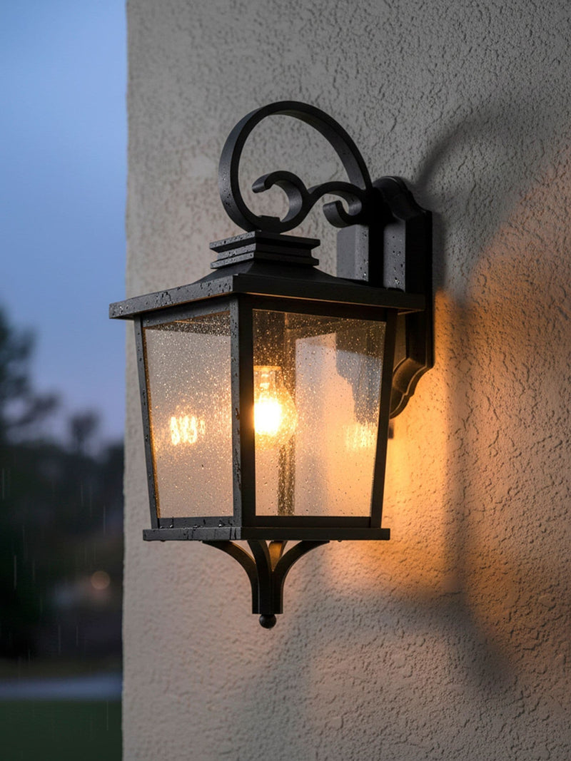BHS Brexton black outdoor lantern 49cm - British product