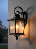 BHS Brexton black outdoor lantern 49cm - British product