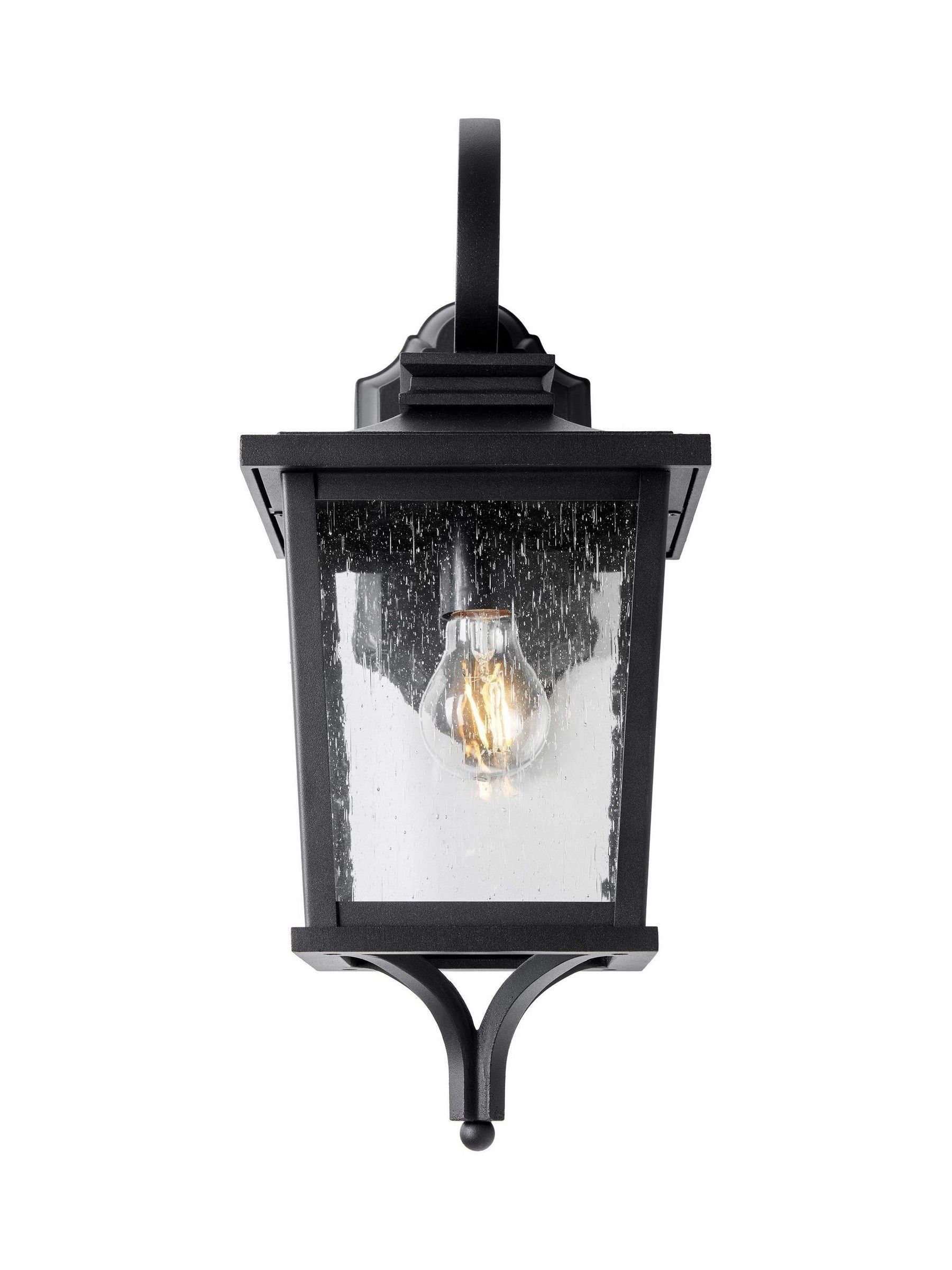 BHS Brexton black outdoor lantern 49cm - British product
