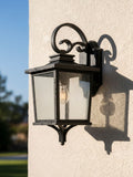 BHS Brexton black outdoor lantern 49cm - British product