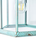 BHS Corbin large lantern Verdi Gris finish, UK version