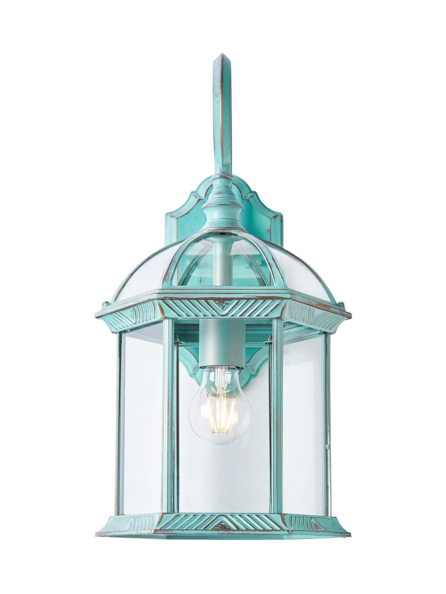 BHS Corbin large lantern Verdi Gris finish, UK version