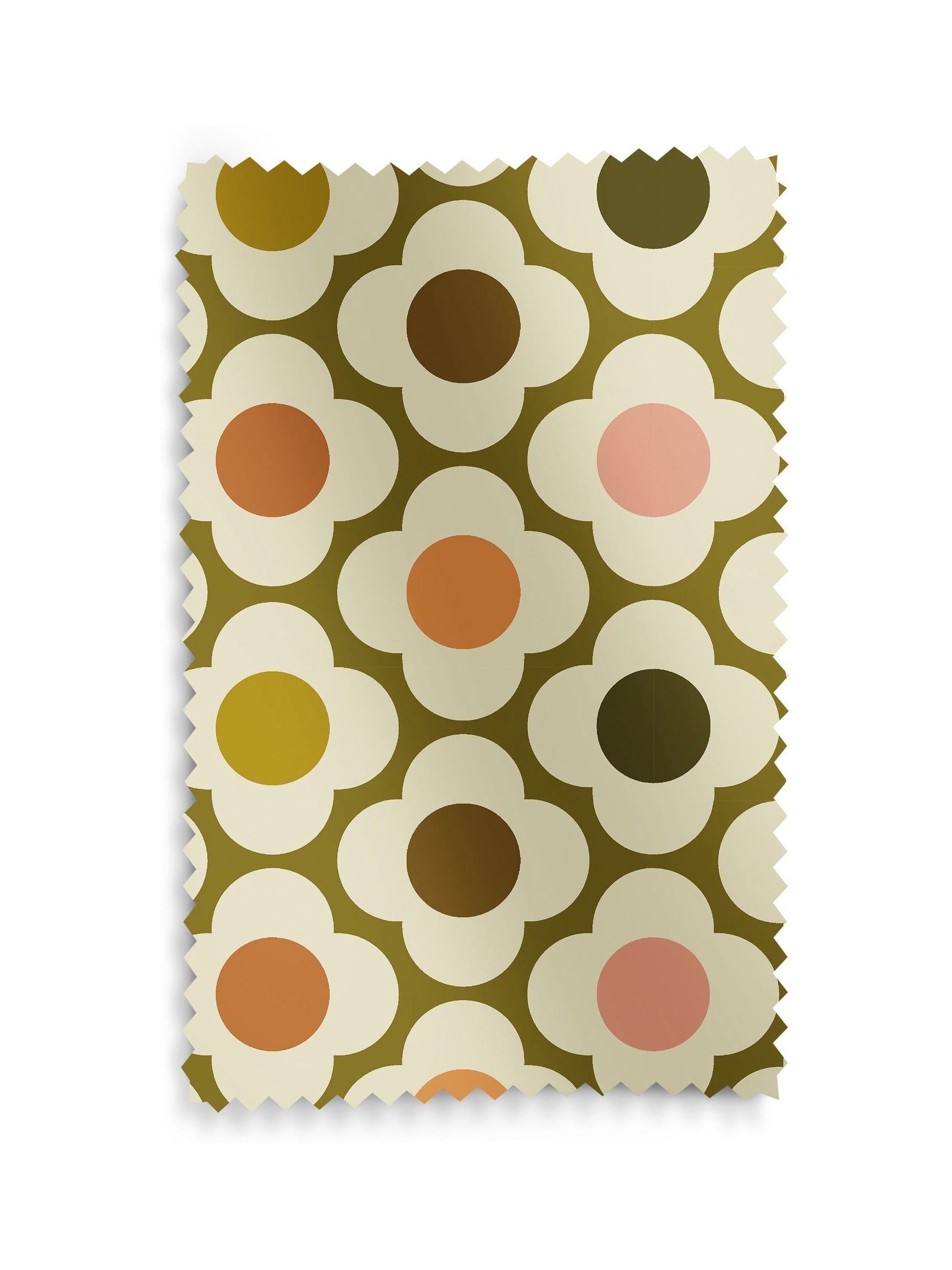 Orla Kiely roman blind with Multi Autumn Spot Flower design, UK version