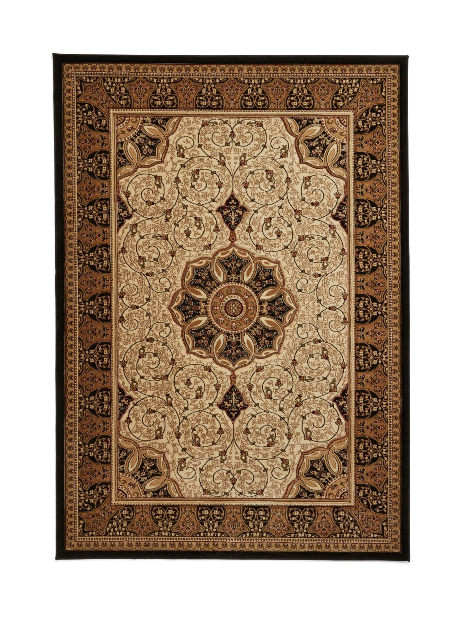 Think Rugs Black Heritage traditional rug (British brand)