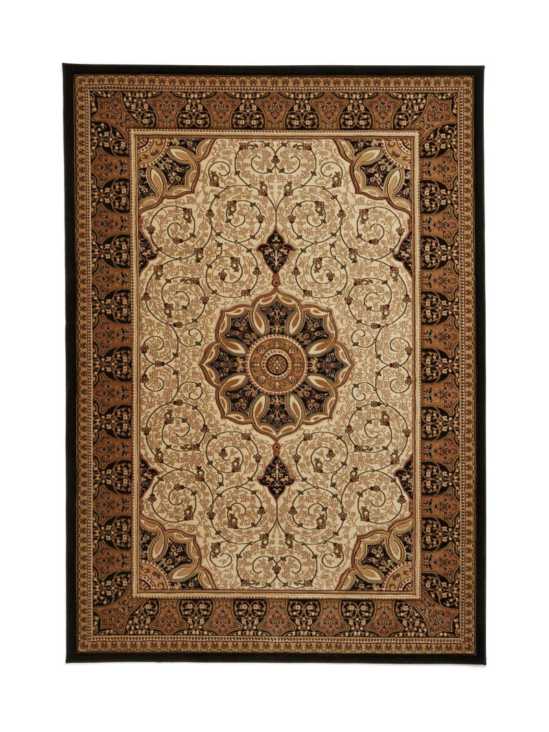 Think Rugs Black Heritage traditional rug (British brand)