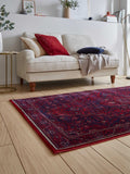Think Rugs red Dubai traditional rug, imported from the UK