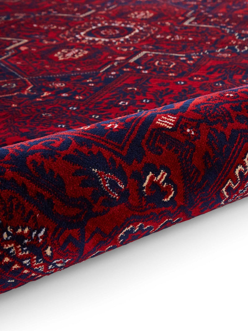 Think Rugs red Dubai traditional rug, imported from the UK