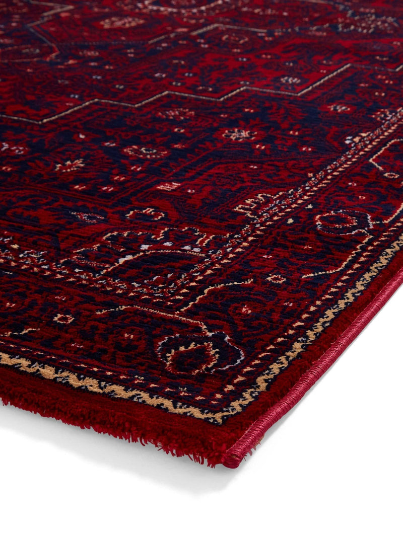 Think Rugs red Dubai traditional rug, imported from the UK