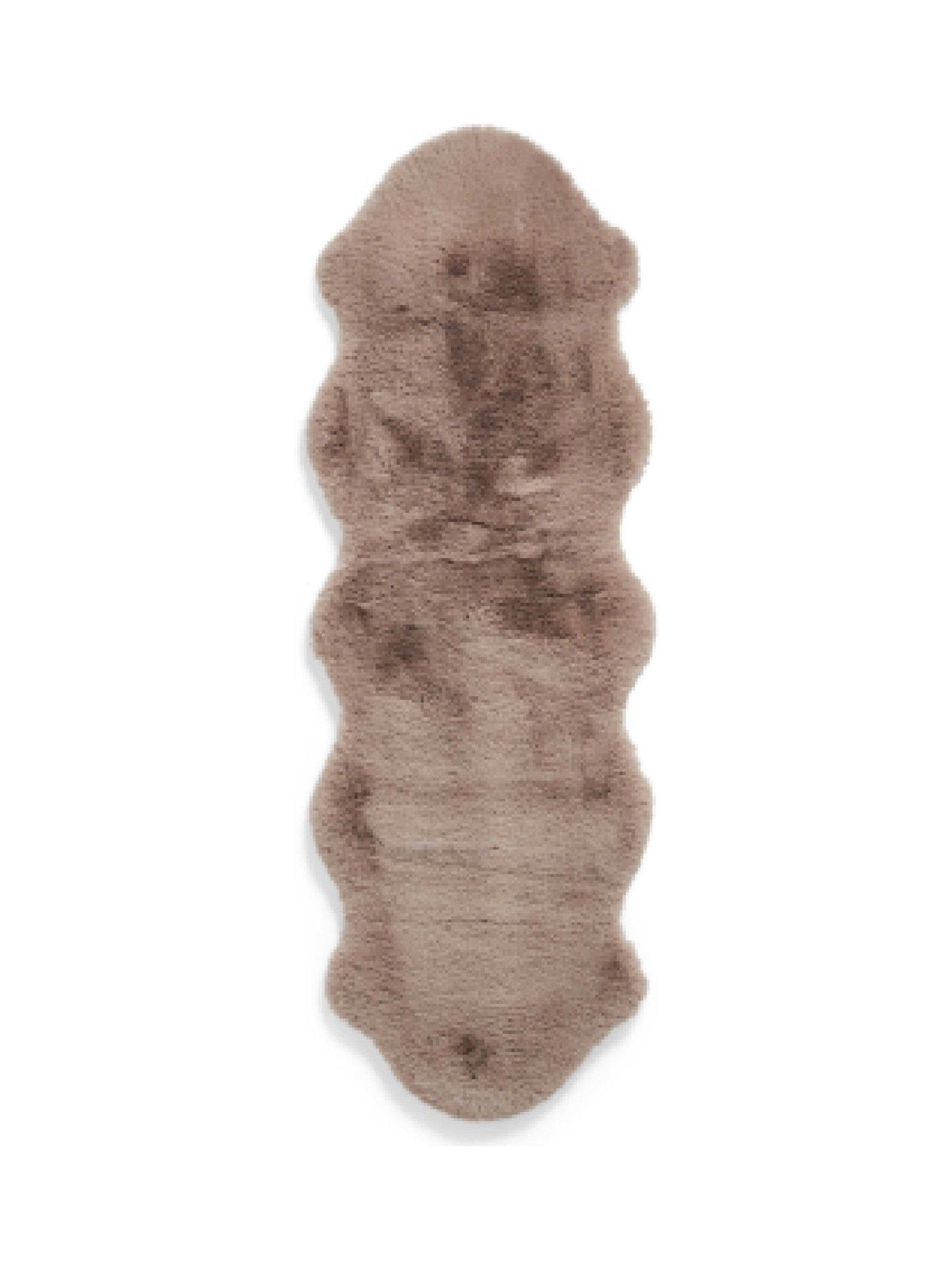 Think Rugs mink Super Teddy shaggy rug 180cm x 60cm - British product