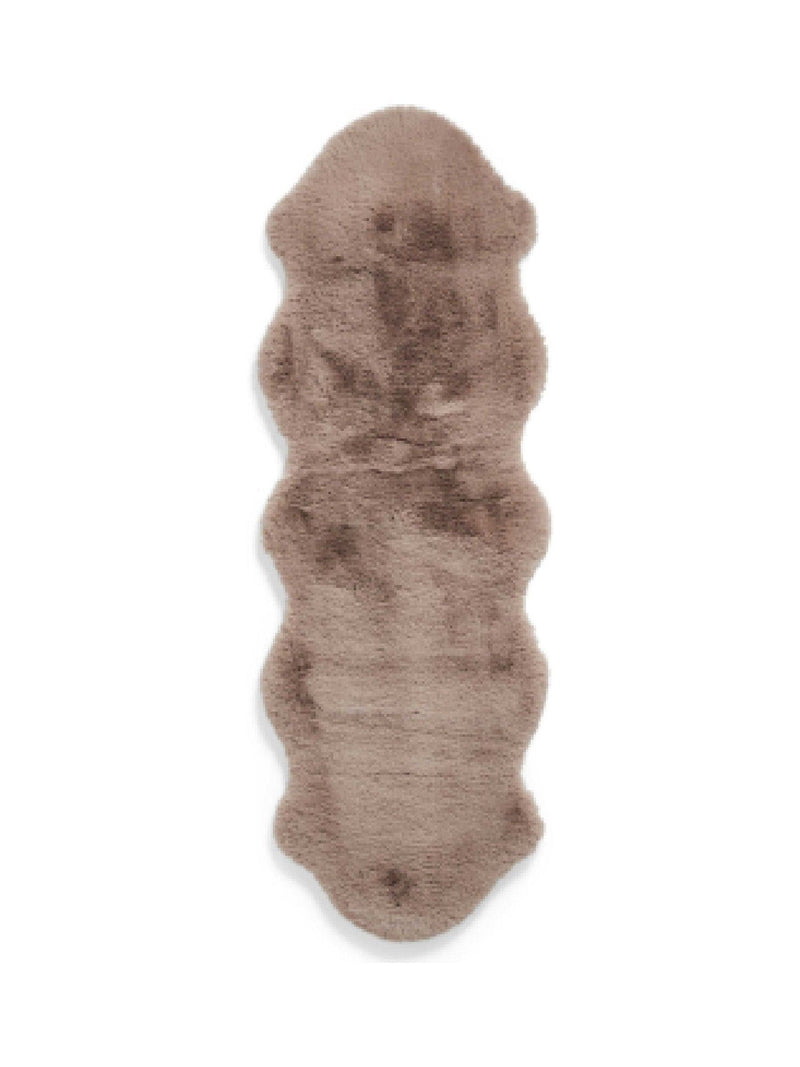 Think Rugs mink Super Teddy shaggy rug 180cm x 60cm - British product