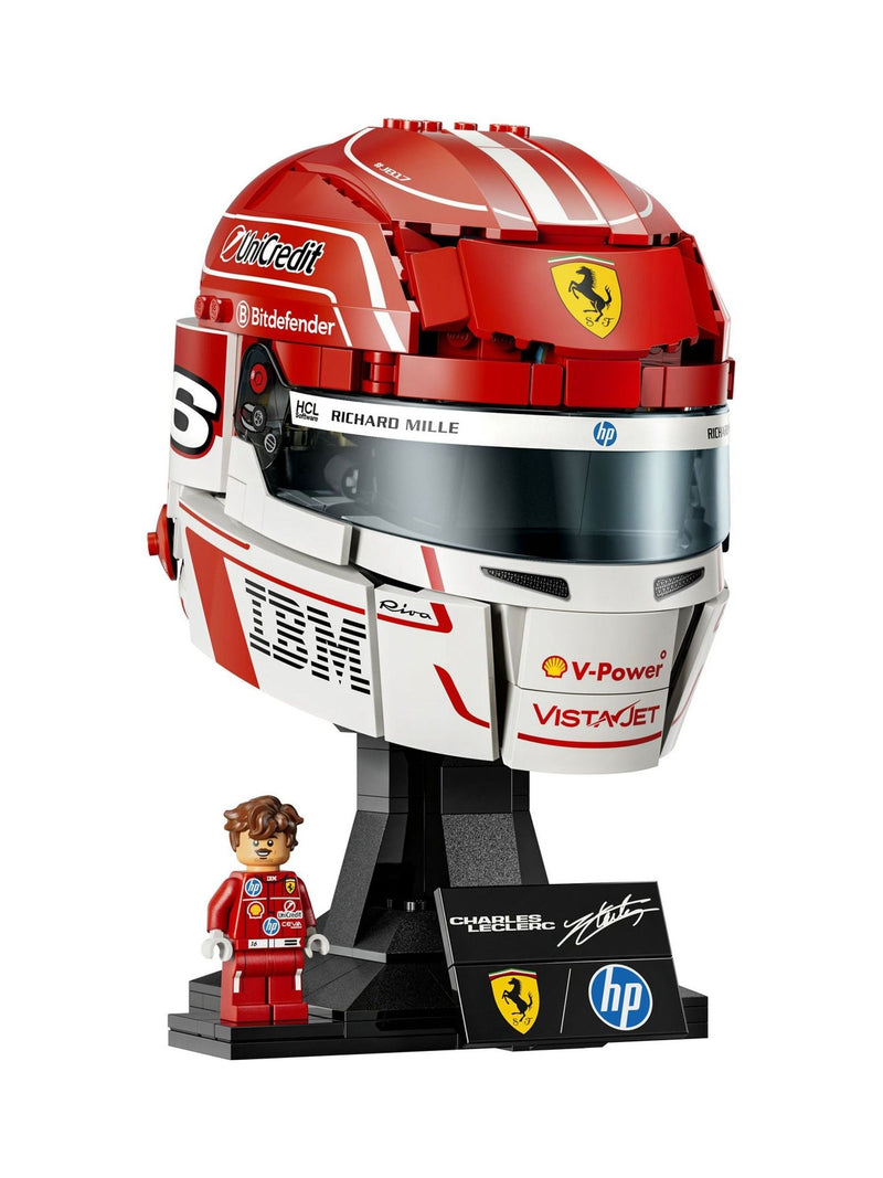 LEGO Charles Leclerc Ferrari helmet building kit (British brand)