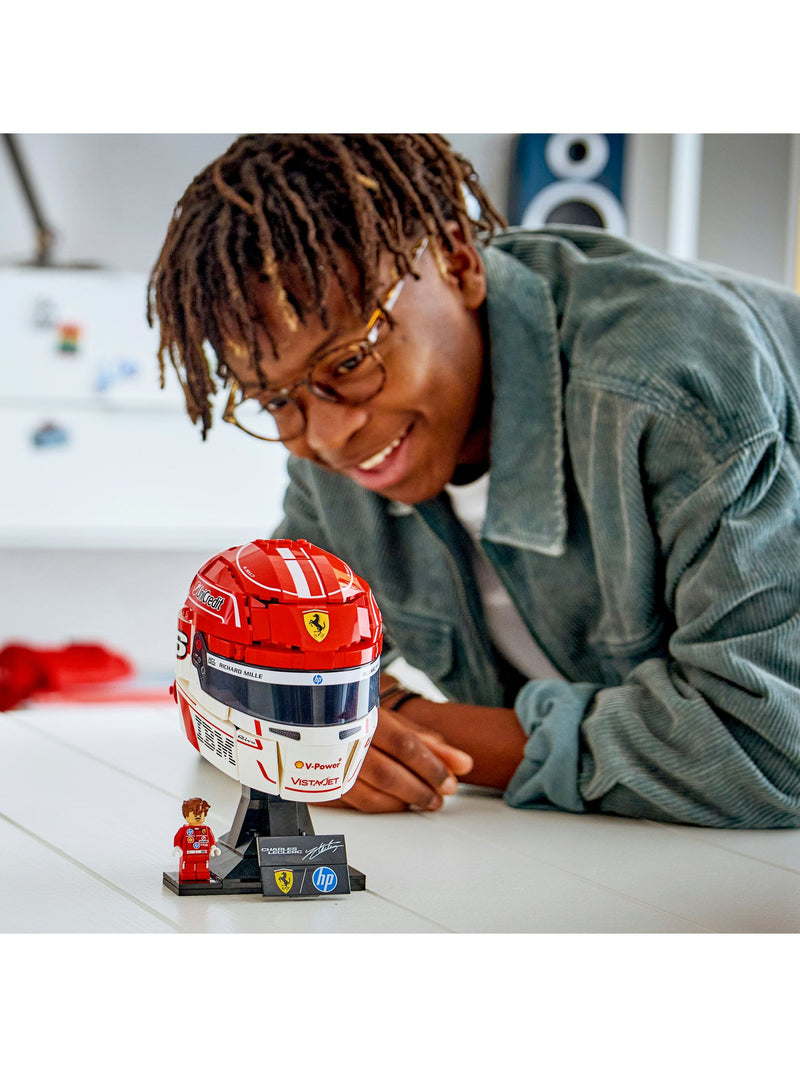 LEGO Charles Leclerc Ferrari helmet building kit (British brand)