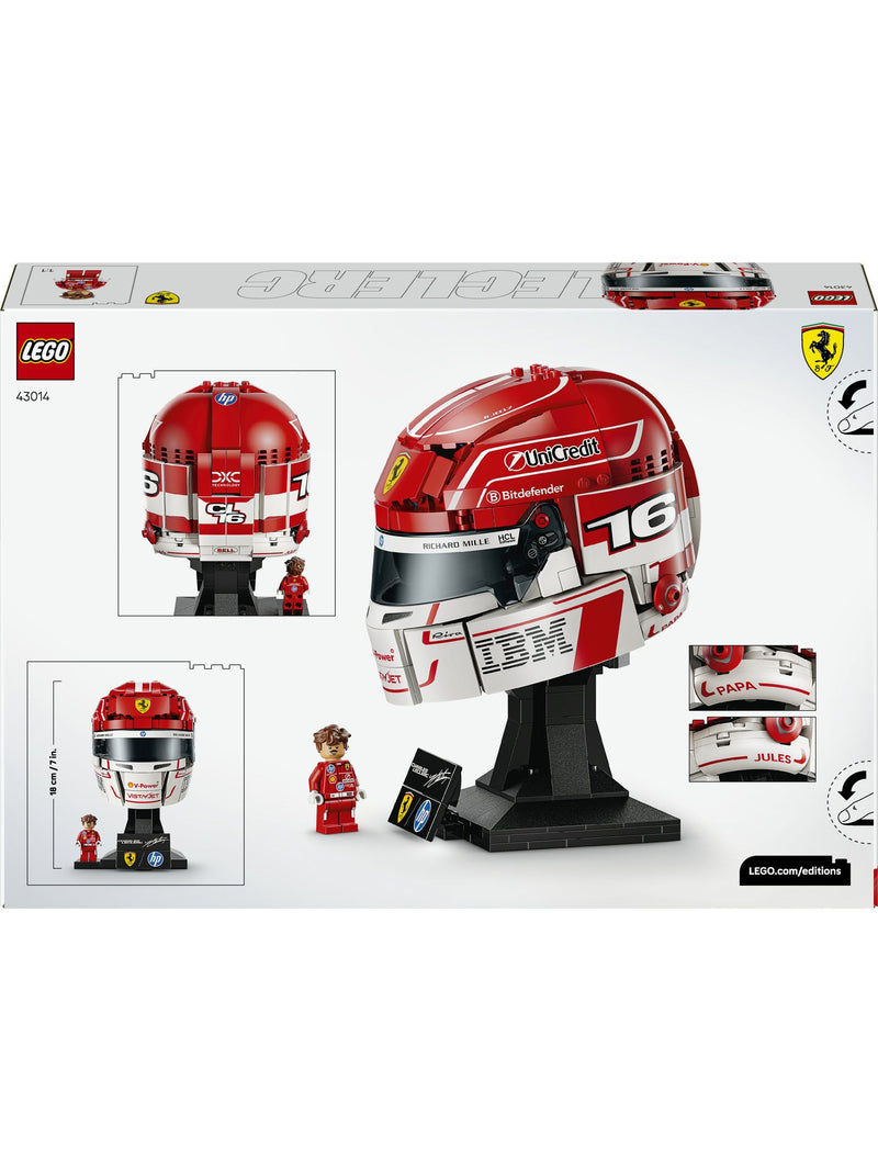 LEGO Charles Leclerc Ferrari helmet building kit (British brand)