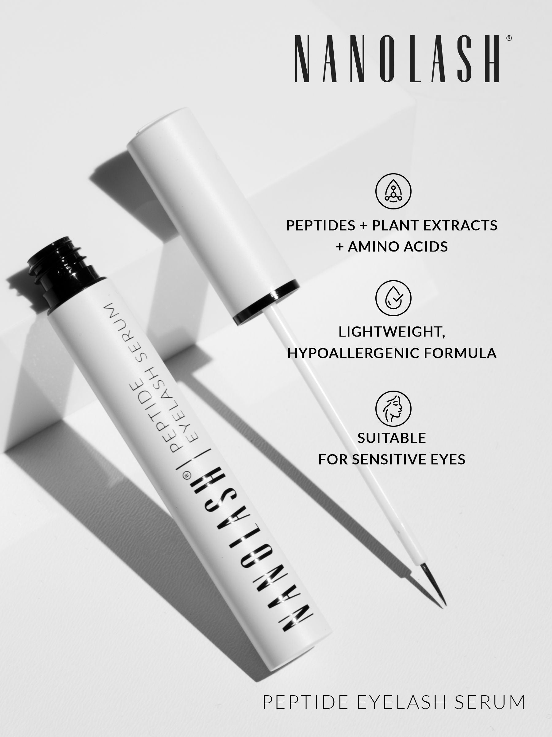 Nanolash peptide eyelash serum - British product