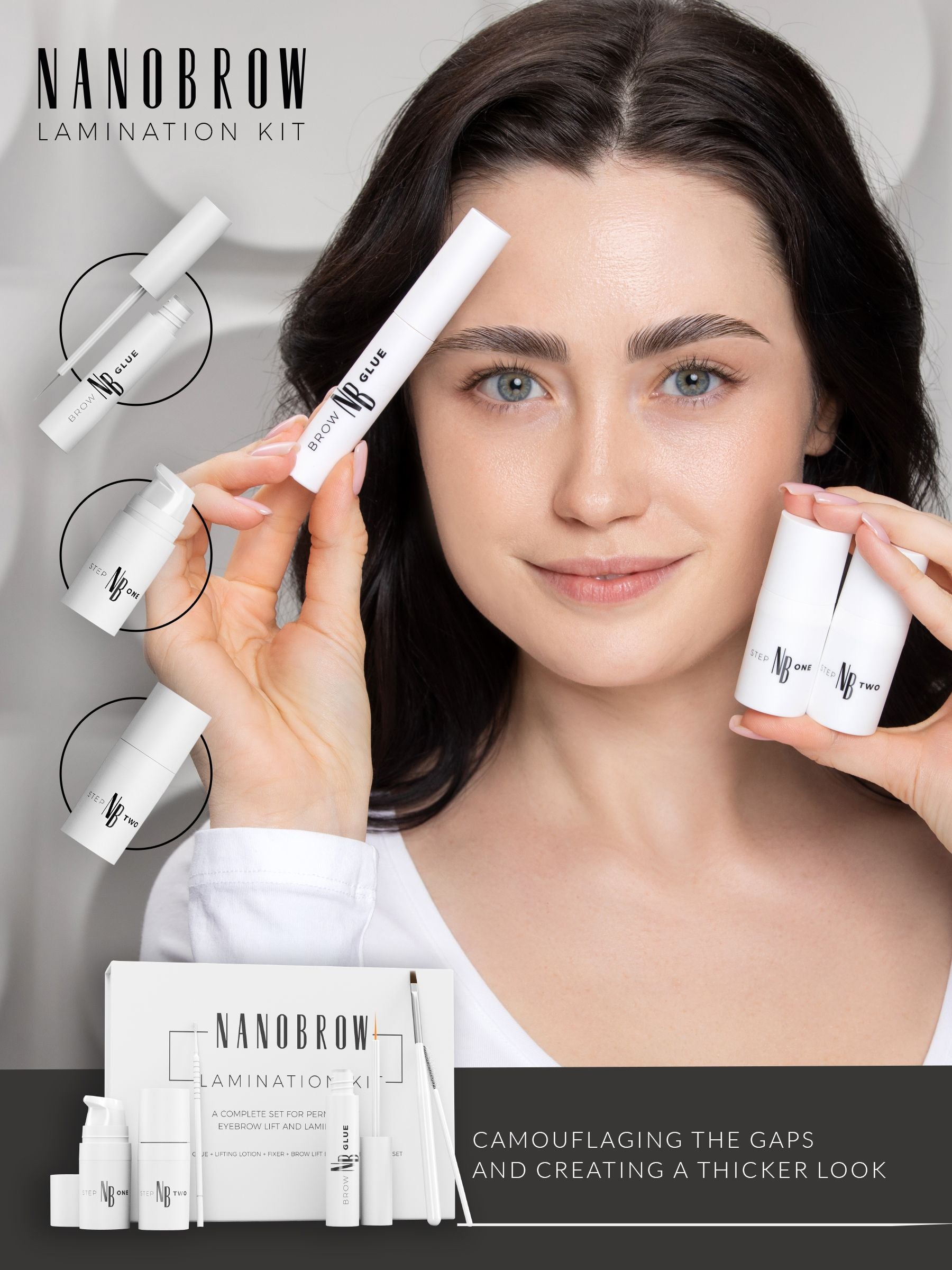Nanolash complete brow lamination kit, UK version