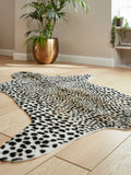 Think Rugs brown faux fur cheetah rug (British brand)