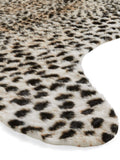 Think Rugs brown faux fur cheetah rug (British brand)