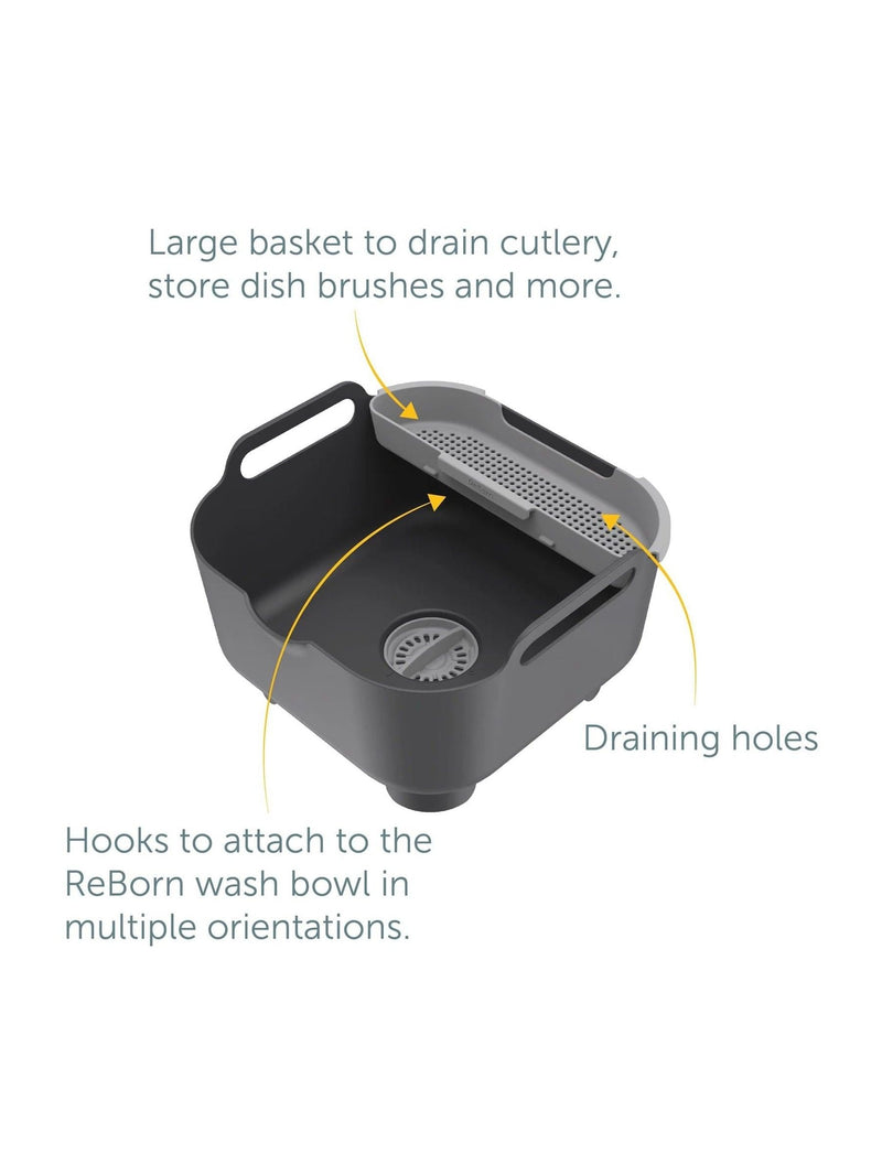 ReBorn washing up bowl Dark Grey 9L (British brand)
