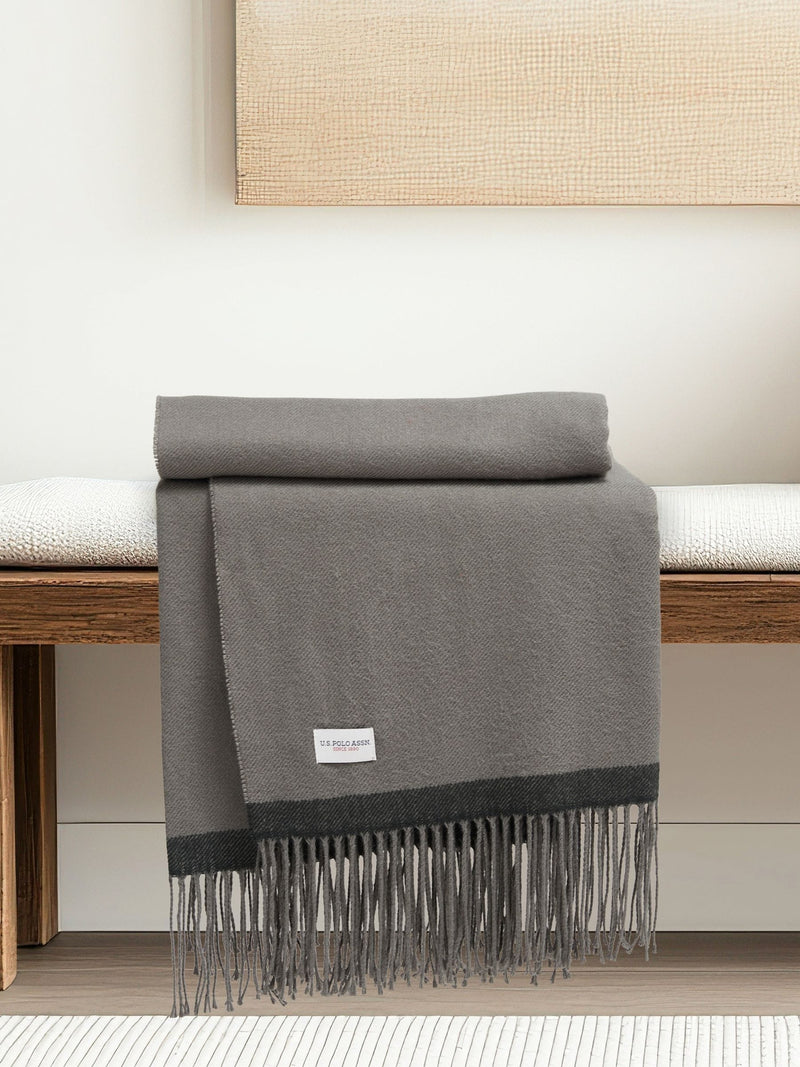 U.S. Polo Assn. Tornado twill boxed throw 130x170cm - British product