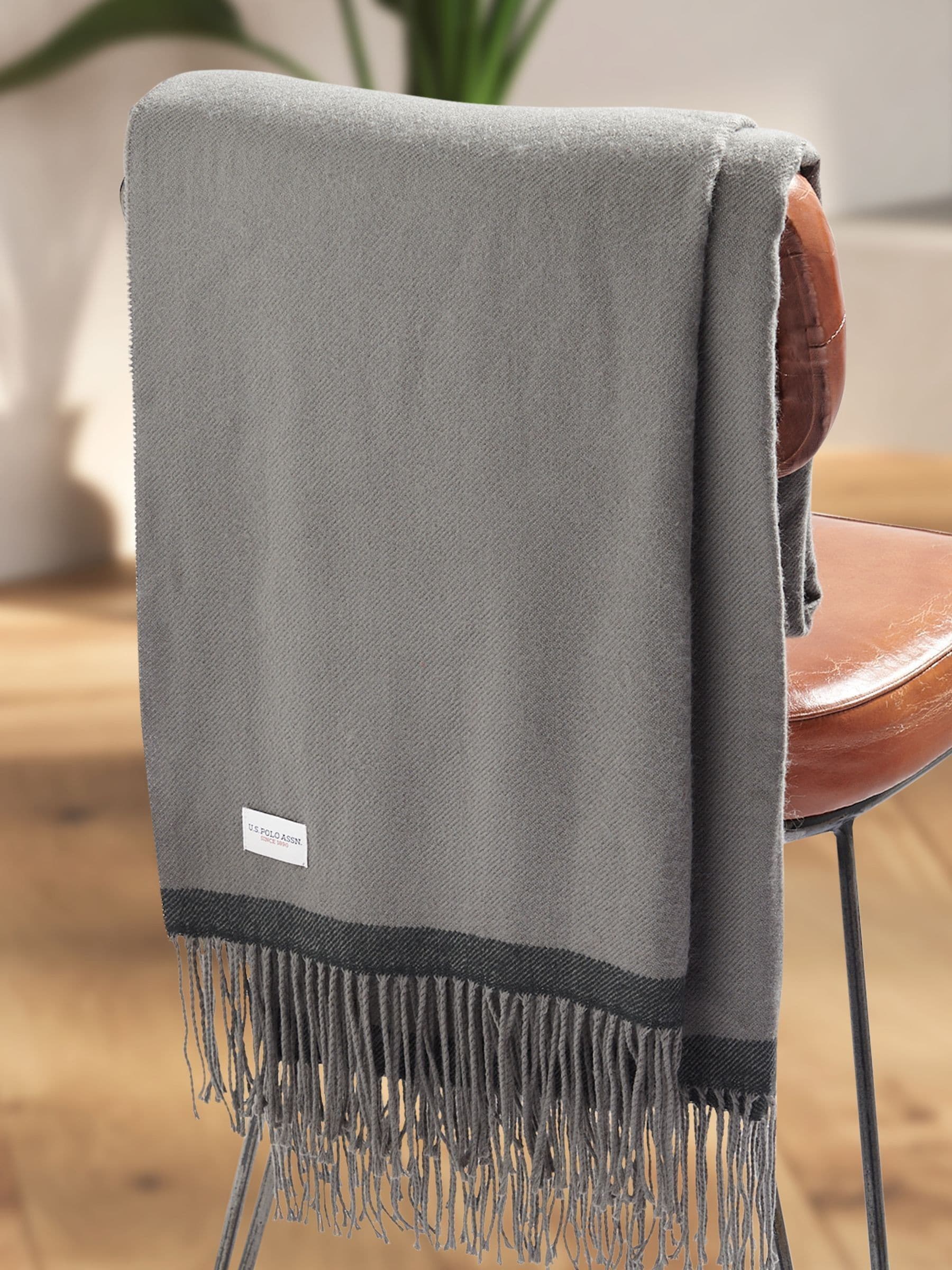 U.S. Polo Assn. Tornado twill boxed throw 130x170cm - British product