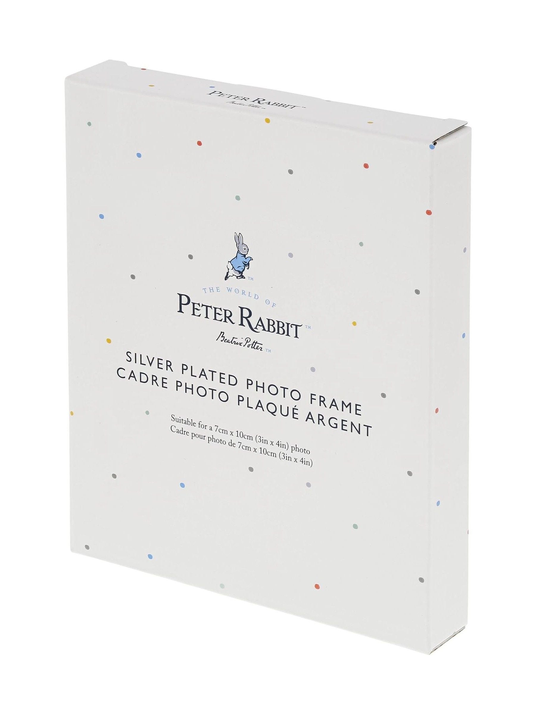 Beatrix Potter silver christening photo frame 15.5cm, UK version