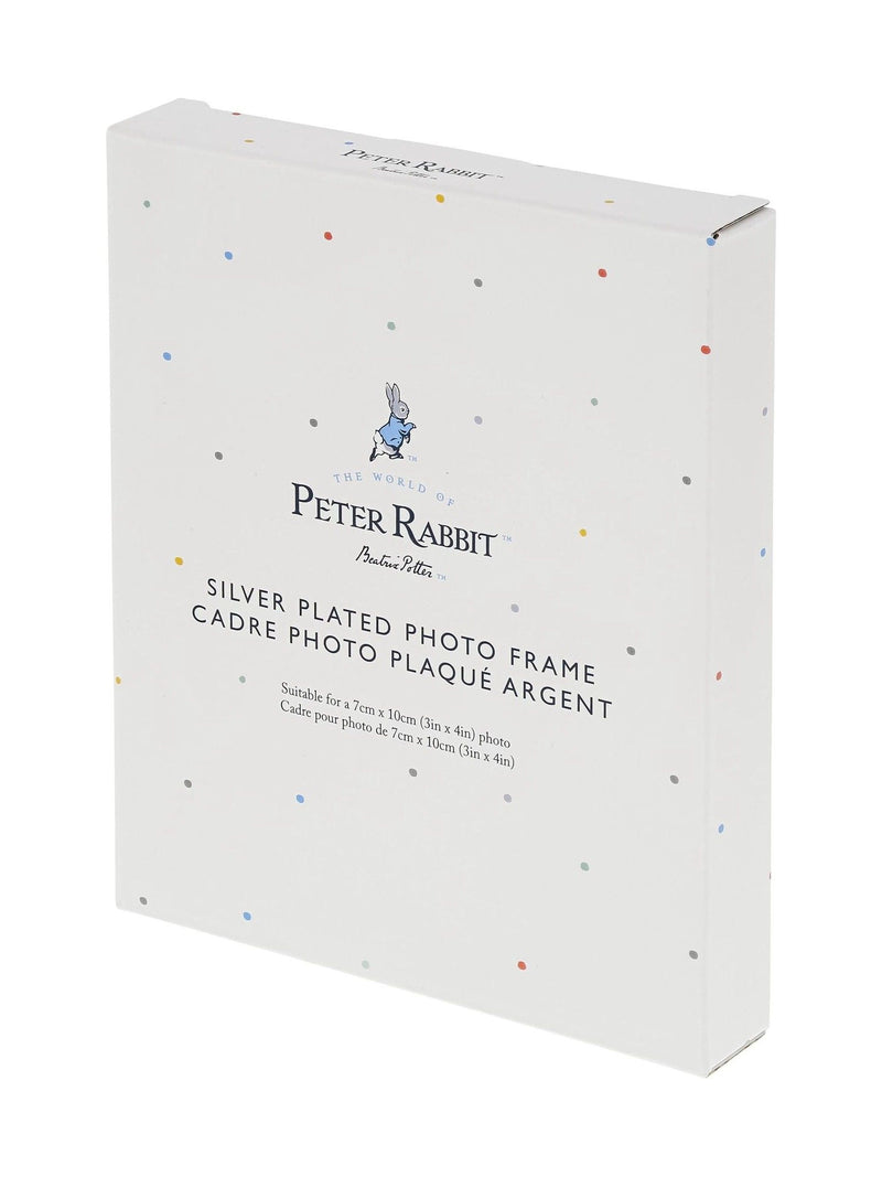 Beatrix Potter silver christening photo frame 15.5cm, UK version