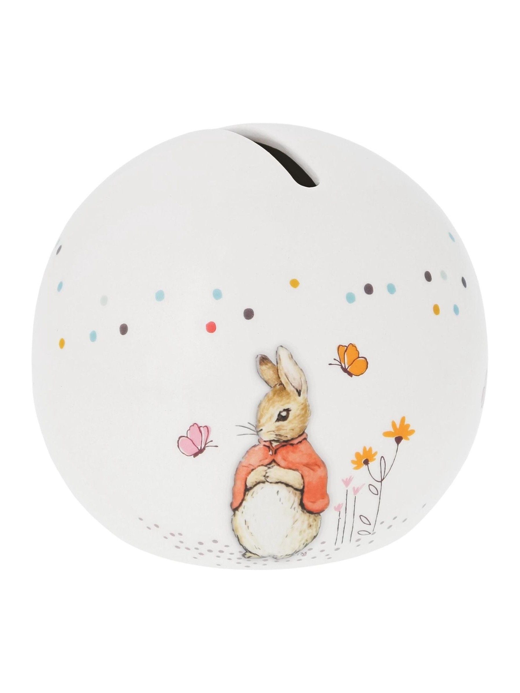 Peter Rabbit Flopsy ceramic money bank - British product